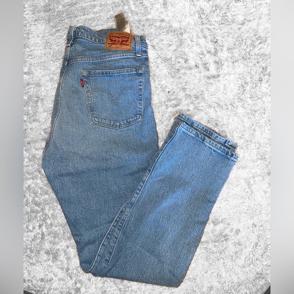 Levi's Blue Straight Jeans Classic Cotton Denim
